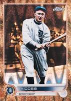 2022 Topps Gilded Collection #118 Ty Cobb Raywave Gold Etch Baseball Card