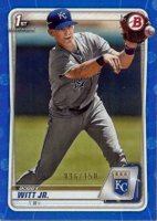 2020 Bowman Paper Prospects #BP25 Bobby Witt Jr. Blue Baseball Card