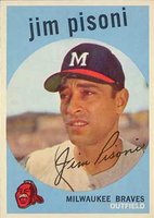 1959 Topps #259 Jim Pisoni Baseball Card