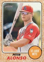 2017 Topps Heritage Minor League #66 Pete Alonso Baseball Card