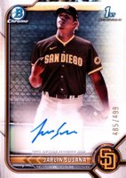 2022 Bowman Chrome Prospect Autographs #CPAJSA Jarlin Susana Refractor Baseball Card