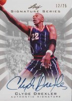 2012 Leaf Signature Series #CD1 Clyde Drexler Silver Autograph Basketball Card