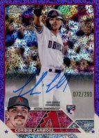 2023 Topps Chrome Rookie Autograph #RACCA Corbin Carroll Purple Speckle Baseball Card