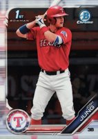 2019 Bowman Draft #BDC7 Josh Jung Chrome-With Helmet Baseball Card