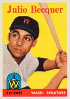 1958 Topps #458 Julio Becquer Baseball Card