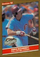 1986 Donruss Highlights #4 Mike Schmidt 