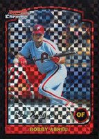 2003 Bowman Chrome #19 Bobby Abreu Xfractor Baseball Card