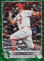 2022 Topps Update #US313 Albert Pujols Green Foil Baseball Card