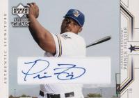 2002 Upper Deck Prospect Premieres #92 Prince Fielder Autographed Baseball Card