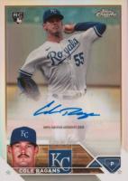 2023 Topps Chrome Update Autograph #ACCRA Cole Ragans Refractor Baseball Card