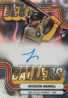 2024 Bowman's Best Best Ballers Autographs #BBAJM Jackson Merrill Lava Baseball Card