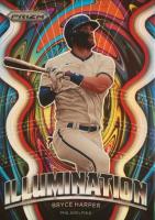 2022 Panini Prizm Illumination #IL15 Bryce Harper Silver Prizm Baseball Card