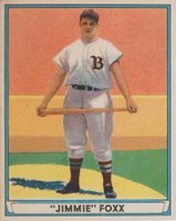 1941 Play Ball Paper Hand-Cut #13 Jimmie Foxx Baseball Card