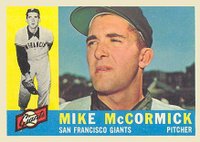 1960 Topps #530 Mike McCormick Baseball Card