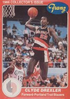 1985 Star Franz Bread #5 Clyde Drexler Basketball Card