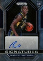 2022 Panini Prizm Rookie Signatures #RSIBMA Bennedict Mathurin Basketball Card