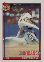 1991 Topps Desert Shield #76 Jerry Browne Baseball Card