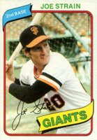 1980 Topps #538 Joe Strain Baseball Card