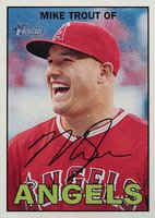 2016 Topps Heritage #500 Mike Trout Laughing Baseball Card