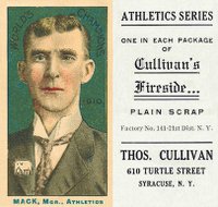 1911 Cullivan's Fireside Philadelphia A's # Connie Mack Baseball Card