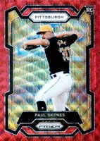 2024 Panini Prizm #118 Paul Skenes Ruby Wave Baseball Card