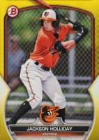2023 Bowman Paper Prospects #BP20 Jackson Holliday Yellow Baseball Card