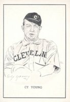 1950 Callahan Hall of Fame # Cy Young Baseball Card