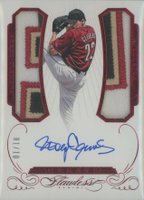 2016 Panini Flawless Greats Dual Memorabilia Autographs #GD-RK Roger Clemens Ruby Baseball Card
