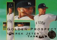 1995 Ultra Golden Prospect #7 Derek Jeter Gold Medallion Baseball Card