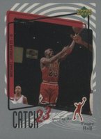 1997 Upper Deck International Catch 23 Sticker #MJ159 Michael Jordan Basketball Card