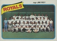 1980 Topps #66 Royals Team Baseball Card