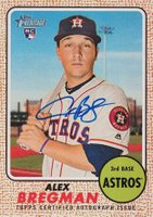 2017 Topps Heritage Real One Autographs #ABR Alex Bregman Bat on Shoulder Baseball Card