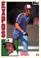 1984 Topps #678 Chris Speier Baseball Card