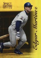 1996 Select Certified #61 Edgar Martinez Mirror Gold Baseball Card