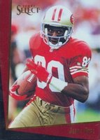 1993 Select #21 Jerry Rice Football Card