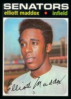 1971 Topps #11 Elliott Maddox Baseball Card