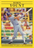 1991 Fleer #601 Robin Yount Baseball Card