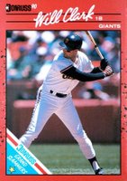 1990 Donruss Grand Slammers #6 Will Clark Baseball Card