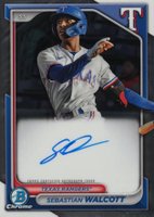 2024 Bowman Chrome Prospect Autographs #CPASW Sebastian Walcott Baseball Card