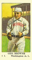 1910 American Caramel # George Browne Baseball Card
