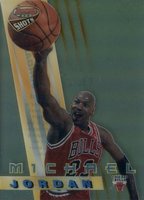 1996 Bowman's Best Shots  #BS6 Michael Jordan Refractor Basketball Card