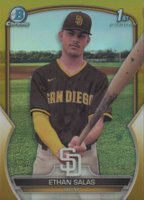 2023 Bowman Chrome Prospects #BCP171 Ethan Salas Gold Baseball Card