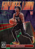 2023 Panini Donruss Optic Express Lane #14 Scoot Henderson Green Shock Basketball Card