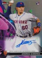 2021 Topps Finest Finest Autographs #AG Andres Gimenez Baseball Card