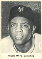 1958 Giants Jay Publishing # Willie Mays Portrait Baseball Card