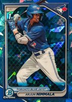 2024 Bowman Sapphire Edition Chrome Prospects #BCP142 Arjun Nimmala Baseball Card