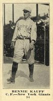 1916 Sporting News #94 Bennie Kauff Blank Back Baseball Card