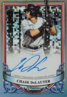 2024 Bowman Sterling Prospect Autographs #PACDE Chase Delauter Refractor Baseball Card