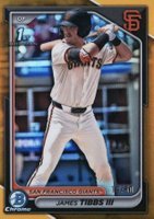 2024 Bowman Draft #BDC40 James Tibbs III Chrome-Gold Refractor Baseball Card