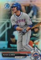 2017 Bowman Draft #BDC83 Peter Alonso Chrome-Refractor Baseball Card